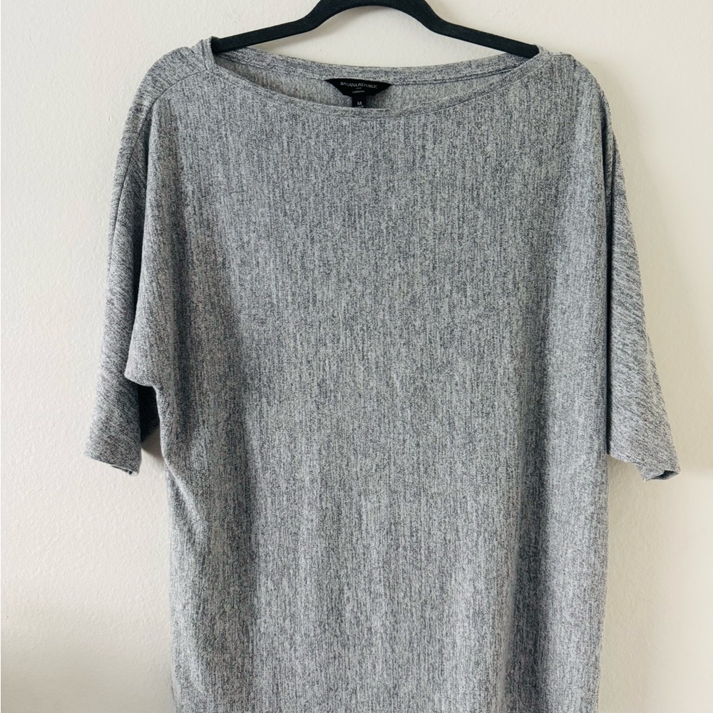 NWOT Banana Republic Luxespun Gray Knit Top